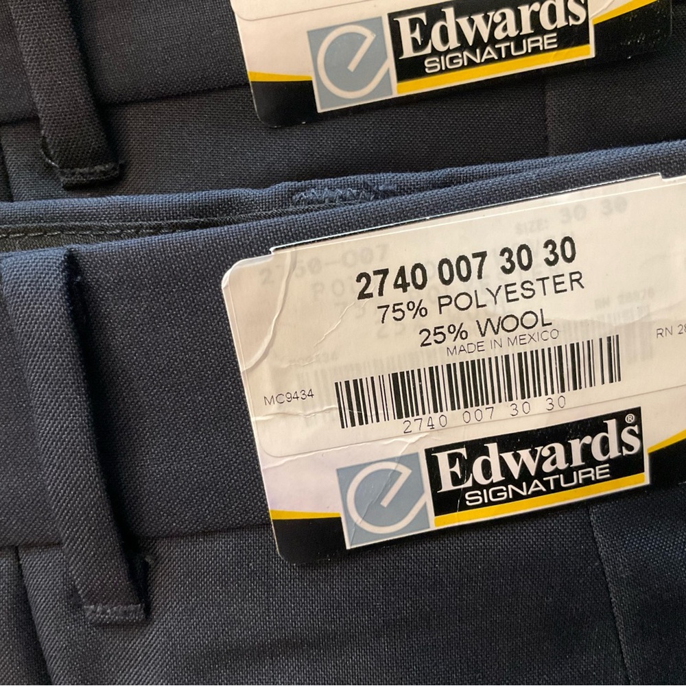 Edwards Signature Navy Trousers